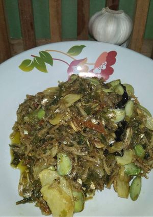 Foto resep Sambel ijo pete ikan teri kentang