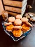 Macarons al cocco con tatin di mele