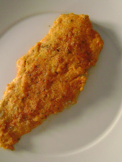 Una foto de Filetes de Bacalao al cava con pimiento de Espelette en grano