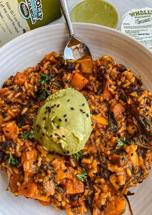 A picture of Spicy Bean and Rice.