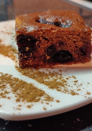 Bögrés csokis áfonyás süti 🫐 recept fotója