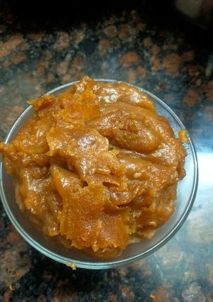 A picture of Chestnut Flour Halwa (Singhade ke aate ka halwa).