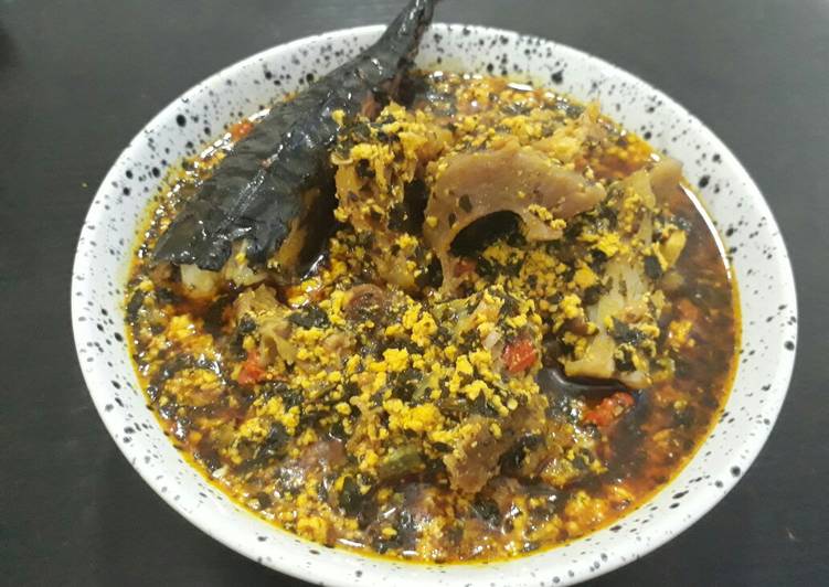 Steps to Prepare Quick Egusi with bitterleaf soup