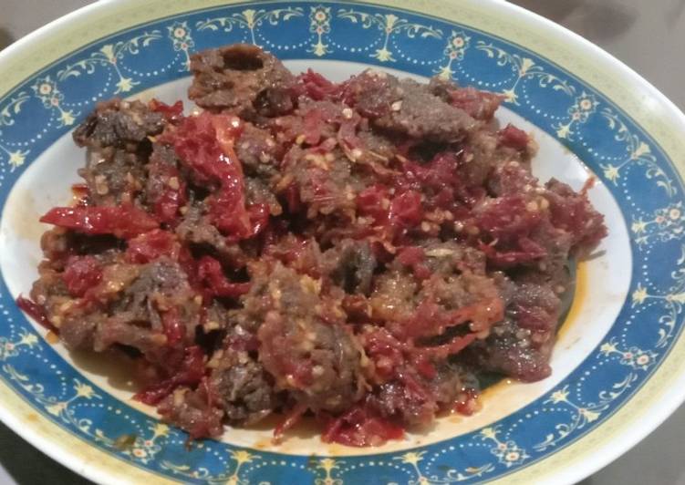 Dendeng balado daging