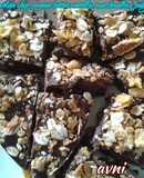 Chocolate chips, peanut butter, nutella and marshmallow fudge