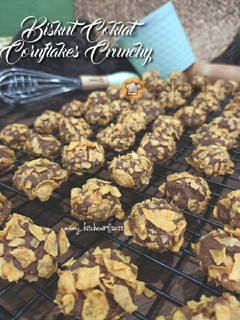 Gambar 🍪 Biskut Coklat Cornflakes Crunchy