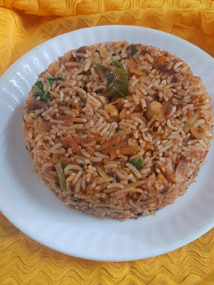 பாவ்பாஜி மசாலா கலவை சாதம்(pav bhaji masala rice recipe in tamil) செய்முறை முக்கிய புகைப்படம்