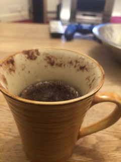 A picture of Easy five min choc mug cake 🍰.