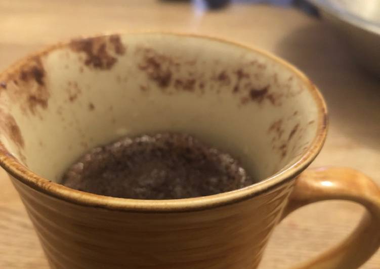How to Make Super Quick Homemade Easy five min choc mug cake 🍰