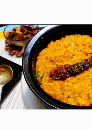 A picture of Restaurant dhaba style dal khichdi.