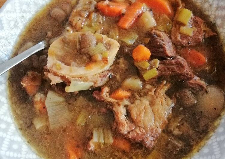 Simple Way to Prepare Speedy Beef and vegetable soup