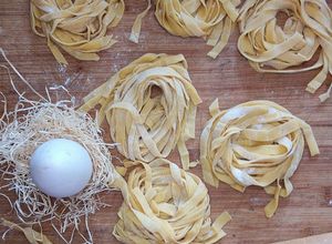 Foto di Fettuccine con uova di papera