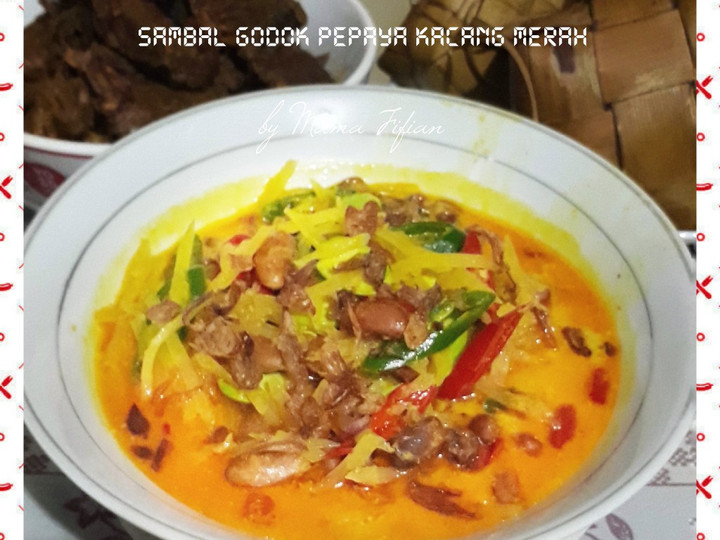 Cara Memasak Sambal Godok Pepaya Kacang Merah Kekinian