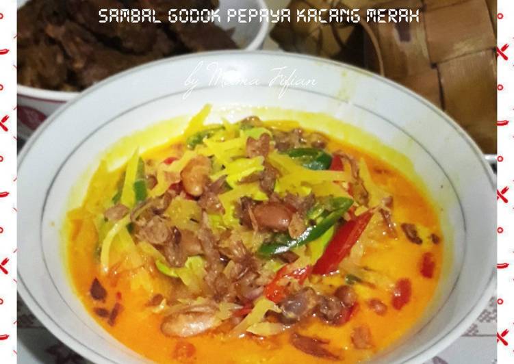 Resep Mudah Sambal Godok Pepaya Kacang Merah Ala Warteg