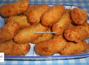 Sajtos, burgonya krokett recept fotója