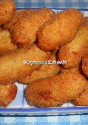 Sajtos, burgonya krokett recept fotója