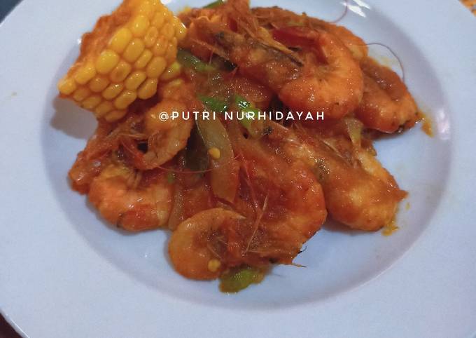 Resep Udang saus padang yang Enak Banget