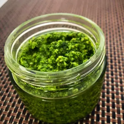 Medvehagymás pesto recept recept fotó