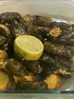 صورة لوصفة ورق عنب بالرز المصري