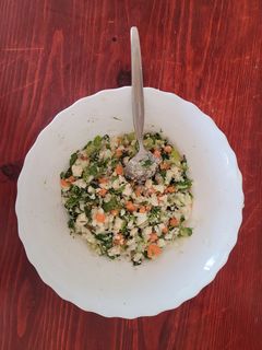 Una foto de Ensalada de coliflor