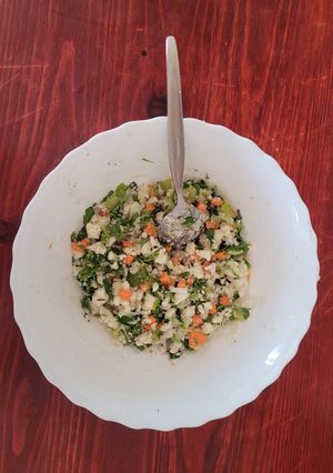 Una foto de Ensalada de coliflor