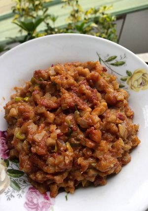 Foto resep Baso kornet pedas (isian roti/risoles)