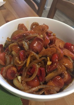 Foto resep Sosis saus tiram pedas