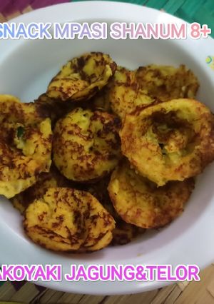 Foto resep MPASI Snack Takoyaki Jagung&Telur (MPASI Shanum 8+)