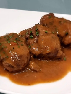 Una foto de Carrilleras de cerdo al vino tinto (Nota 10)
