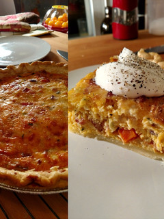A picture of Cheese and Bacon Quiche.