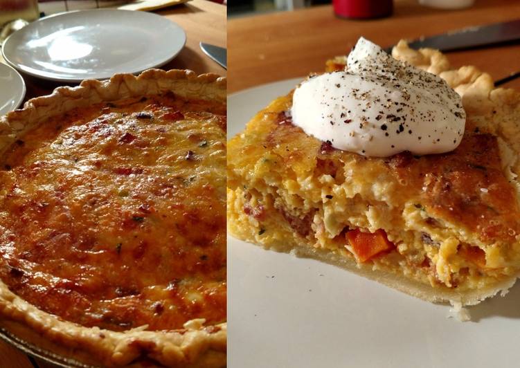 Step-by-Step Guide to Make Super Quick Homemade Cheese and Bacon Quiche