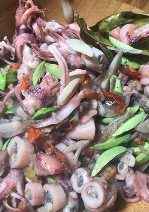 Foto resep Tumis Cumi asin dan Pete