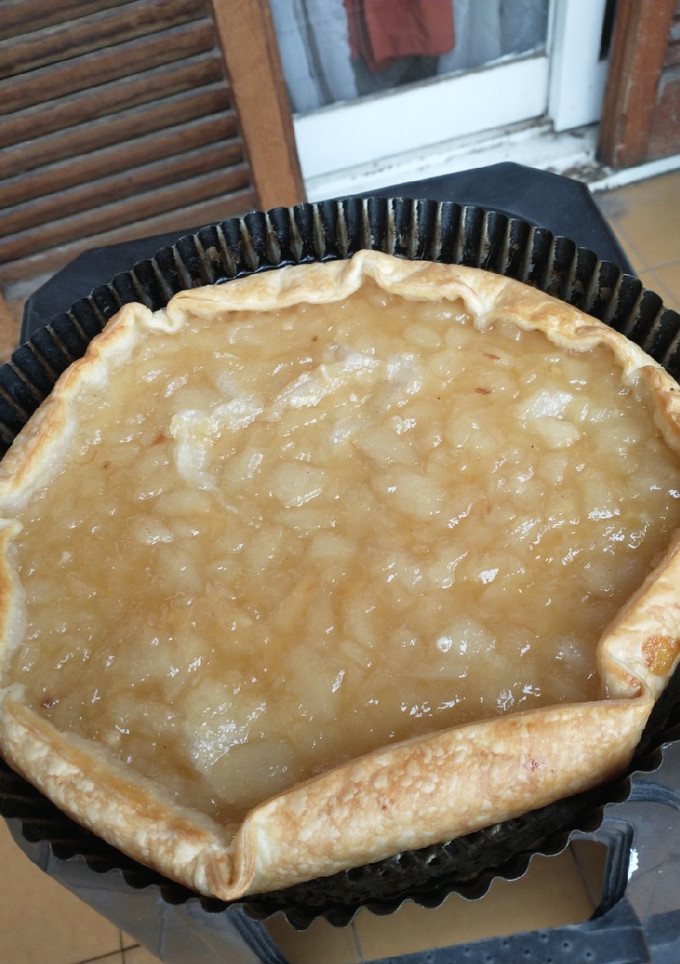 Una foto de Tarta dulce de peras🍐(receta express)
