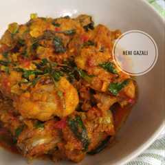 A picture of Ayam Rica-Rica.