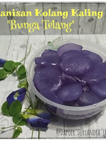 Langkah Mudah untuk Membikin Resep Manisan Kolang Kaling Bunga Telang yang Enak Banget Anti Ribet, Mantap Sekali