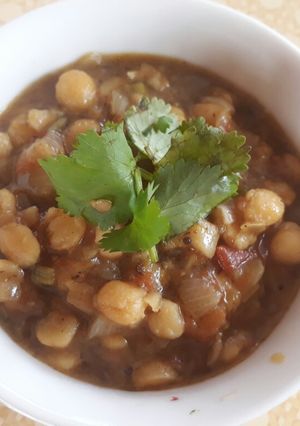 A picture of Chana Masala "Chickpea Curry".