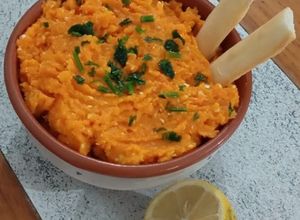 Una foto de Hummus de zanahoria 🥕🥕