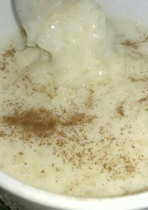 Una foto de Arroz mochi con leche (arroz de sushi)