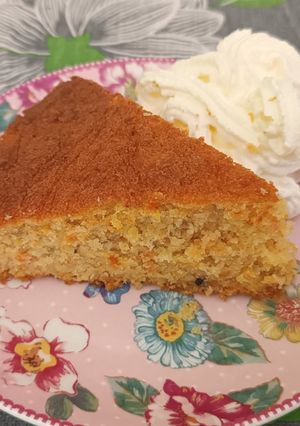 Foto principal de Bizcocho de zanahoria (sin azúcar, sin gluten)