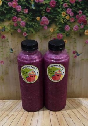Foto resep Diet Juice Dragon Fruit Melon Pear Blueberry