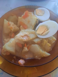 Una foto de Porrusalda (verduras con bacalao)
