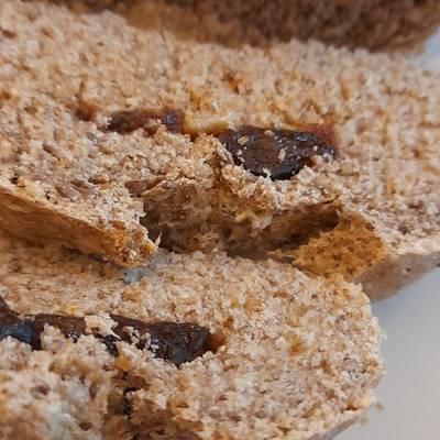 Pan integral con Chía, linaza y ciruela Receta de Mell Zambrano Schroeder-  Cookpad