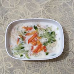 Carrot and cucumber raita🥕🥒🥕 A picture of Carrot and cucumber raita🥕🥒🥕.