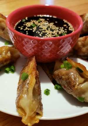 A picture of Asian Beef Dumplings.
