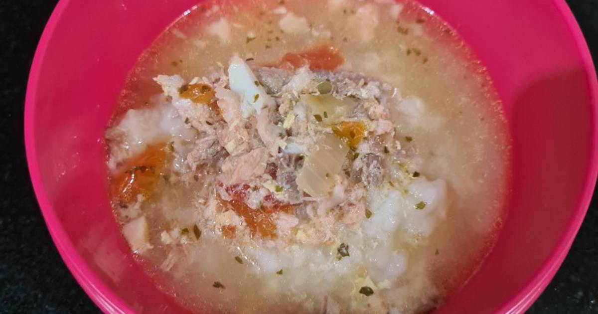 Resep MPASI 8m+ Sup Salmon Tomat oleh Chikin Cookpad