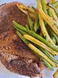 Foie de Porc Poêlée au Beurre Salé & Haricots Verts, Haricots Beurre