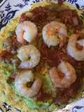 California Farm Tiger Shrimp Cauliflower Polenta