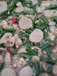 Foto resep Tumis Kacang Panjang Tempe Tauge Bakso