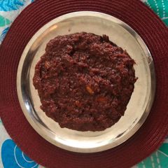 Beetroot halwa A picture of Beetroot halwa.