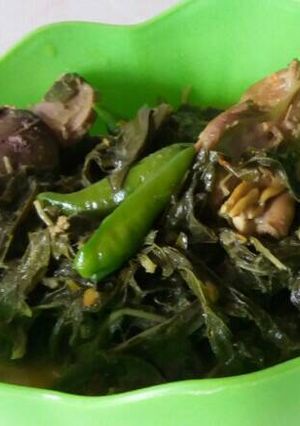 Foto resep Daun singkong ampela yahud..😂